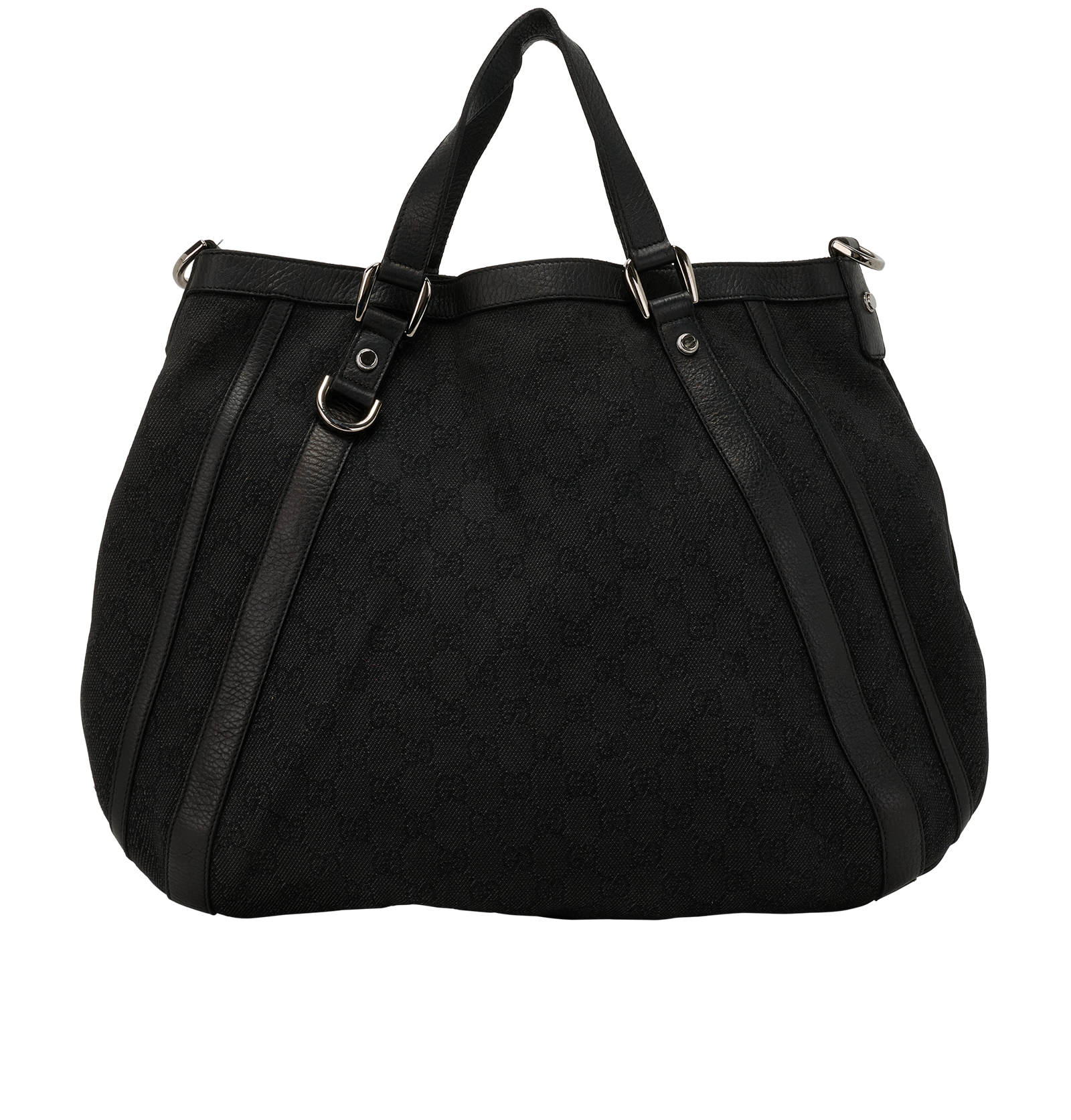 Abbey D-Ring Satchel, &pound;350, Handbags, Black, Leather, Back view